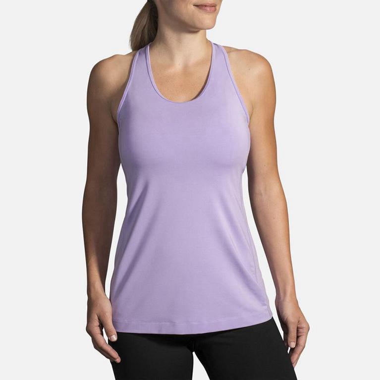 Brooks Women's PICK-UP Running Tank Top - Pink - Canada (YZOJT-2786)